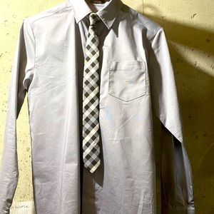 Boys dress shirt and tie